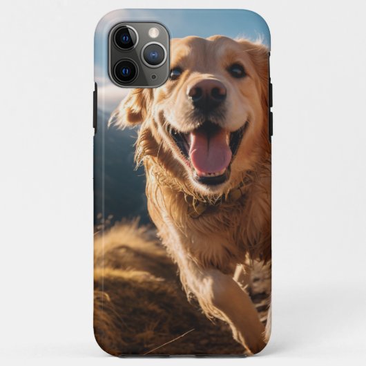Happy Golden Retriever Running Case-Mate iPhone Hülle (Rückseite)