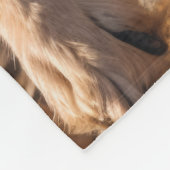 Happy Golden Retriever Running Fleecedecke (Ecke)