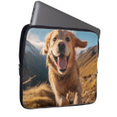 Happy Golden Retriever Running Laptopschutzhülle (Vorne Rechts)
