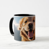 Happy Golden Retriever Running Tasse (Vorderseite Links)