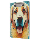 Happy Golden Retriever Vater Klemmbrett (Links)