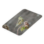 Happy Goldfinch und Sonnenblumen Magnet (Linke Seite)