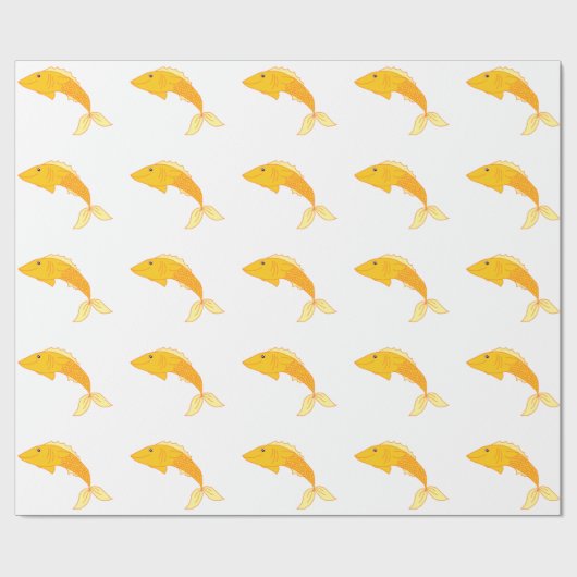 Happy Goldfish Geschenkpapier (Flach)