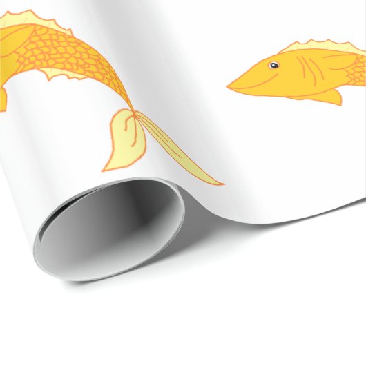 Happy Goldfish Geschenkpapier (Rolleneckpunkt)