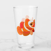 Happy Goldfish Glass Glas (Rückseite)