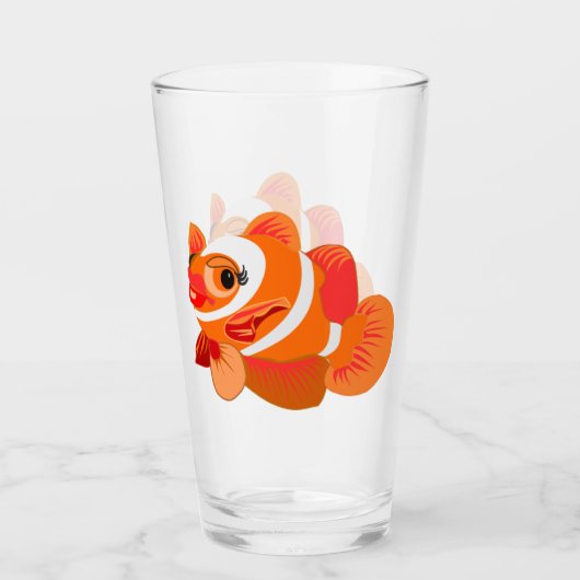Happy Goldfish Glass Glas (Vorderseite)