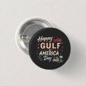 Happy Golf of America's Funny Patriotic Button (Vorne & Hinten)