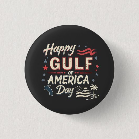 Happy Golf of America's Funny Patriotic Button (Vorderseite)