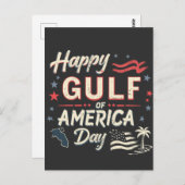 Happy Golf of America's Funny Patriotic Postkarte (Vorne/Hinten)