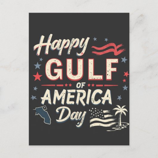 Happy Golf of America's Funny Patriotic Postkarte (Vorderseite)
