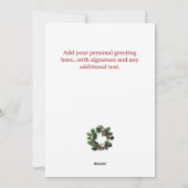 Happy Golfer Weihnachtskarte Feiertagskarte (Rückseite)