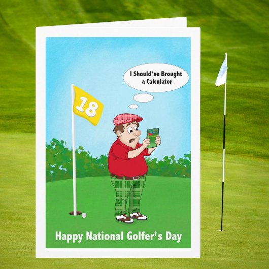 Happy Golfers Day Humor April 10 Karte