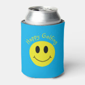 Happy Golfing Custom Text Grinning Face Classic Dosenkühler (Kanne Vorderseite)