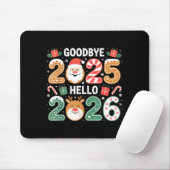 Happy Goodbye 2025 Hello 2026 Festive New Year Loo Mousepad (Mit Mouse)