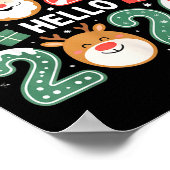 Happy Goodbye 2025 Hello 2026 Festive New Year Loo Poster (Ecke)