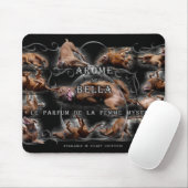 Happy Goofy Chocolate Labrador Pit Mix Dog Collage Mousepad (Mit Mouse)