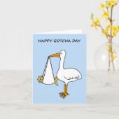 Happy Gotcha Day Cat Karte (Gelbe Blume)