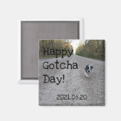 Happy Gotcha Day Magnet (Vorderseite/Rückseite)