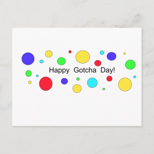 Happy Gotcha Day! Postkarte (Vorderseite)