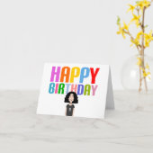 Happy Goth Birthday Karte (Gelbe Blume)