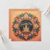 Happy Govardhan Puja Karte (Vorderseite/Rückseite Beispiel)