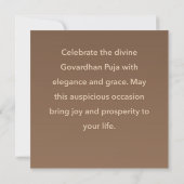 Happy Govardhan Puja Karte (Rückseite)