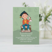 Happy Graduate Einladung (Stehend Vorderseite)