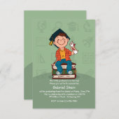 Happy Graduate Einladung (Vorne/Hinten)