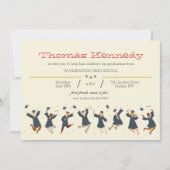 Happy Graduates Abschluss Einladung (Vorderseite)