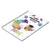 Happy Graduation 2026 - Cute Owl & Books  Notizblock (Linke Seite)