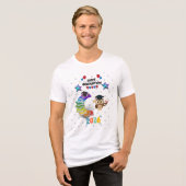 Happy Graduation 2026 - Cute Owl & Books  Tri-Blend Shirt (Vorderseite voll)