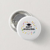 happy graduation button (Vorne & Hinten)