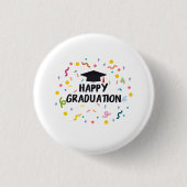 happy graduation button (Vorderseite)