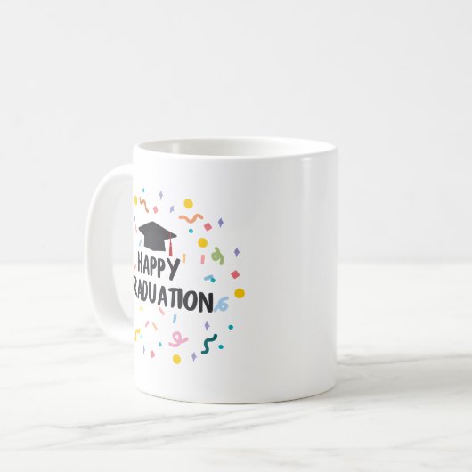 happy graduation kaffeetasse (Vorderseite Links)