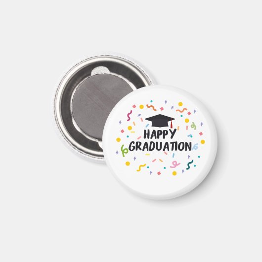 happy graduation magnet (Vorderseite/Rückseite)