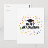 happy graduation postkarte (Vorne/Hinten)
