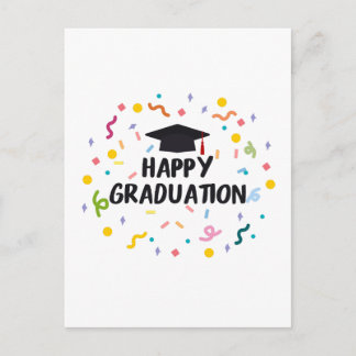 happy graduation postkarte