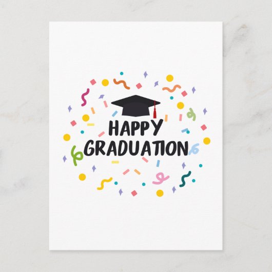 happy graduation postkarte (Vorderseite)