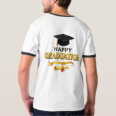 Happy Graduation T-Shirt (Schwarz voll)