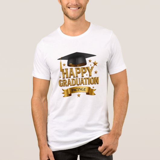 Happy Graduation Tri-Blend Shirt (Vorderseite)