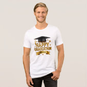 Happy Graduation Tri-Blend Shirt (Vorderseite voll)