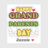 HAPPY GRAND ELTERN DAY AUFKLEBER (Blatt)