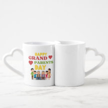happy grand parent day Tasses Duo
