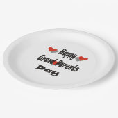 Happy Grand Parents Day Pappteller (Schrägansicht)