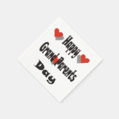 Happy Grand Parents Day Serviette (Ecke)