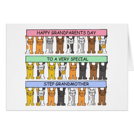 Happy Grandeleltern Day Step Großmutter (Vorderseite (Horizontal))