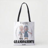 Happy Grandeleltern Day Tote Bag Tasche (Vorderseite)