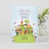 Happy Grandeleltern Einladung (Stehend Vorderseite)