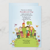 Happy Grandeleltern Einladung (Vorne/Hinten)