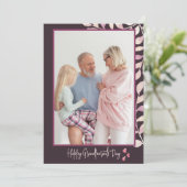 Happy Grandeltern Day Foto Feiertagskarte (Stehend Vorderseite)